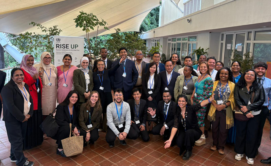 Delegaciones de Colombia y Bolivia en el taller global sobre resiliencia climática urbana en Nairobi